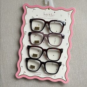 NICOLE MILLER | +1.50 Strength |  | 4-Pack Reading Glasses | Chic & Timeless